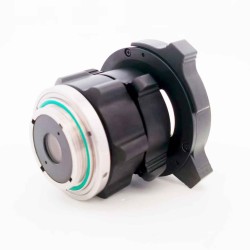 Continuous zoom endoscope mount adapter lens