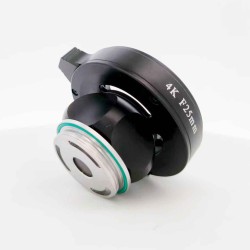 Continuous zoom endoscope mount adapter lens